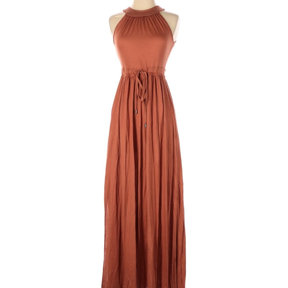 Orange Maxi Dress - Banana Republic